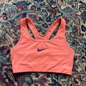 Coral Nike Sports Bra